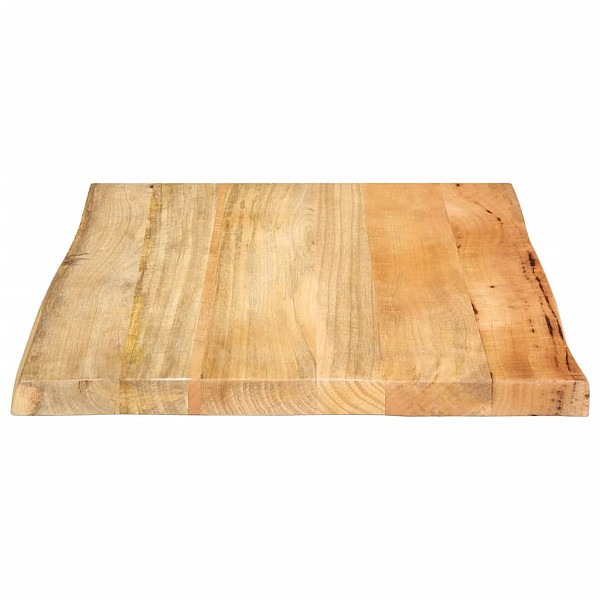 galda virsma 40x40x2,5 cm Live Edge masīvkoka mango