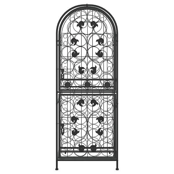 vīna pudeļu plaukts 41 pudelei, 45x36x120 cm, kalta dzelzs