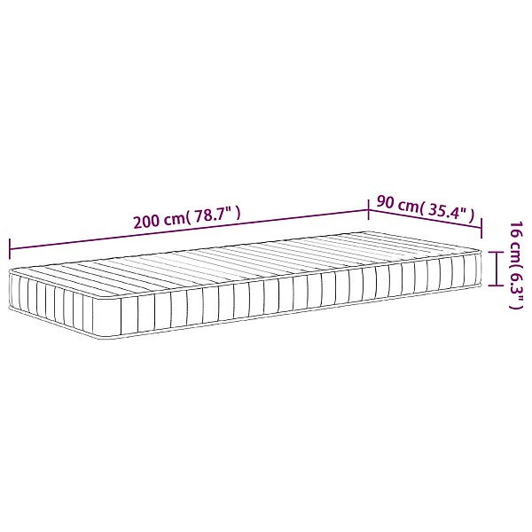 putu matracis, Medium Soft, 90x200 cm