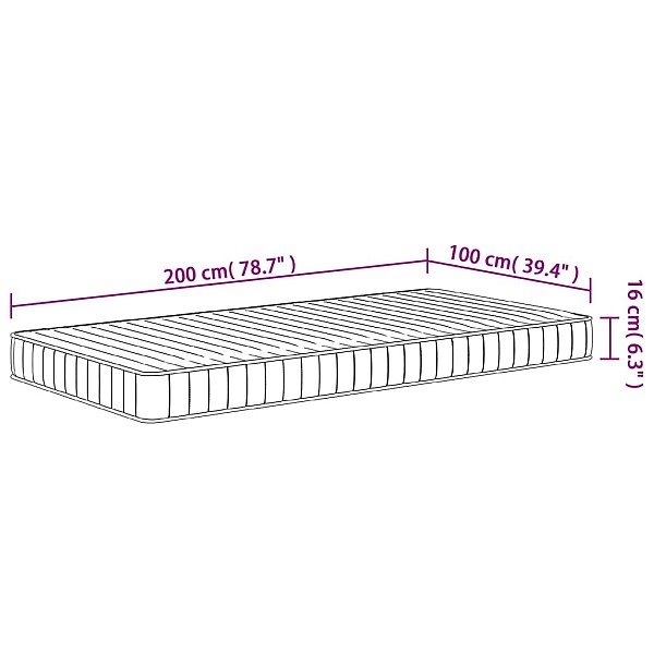 putu matracis, Medium Soft, 100x200 cm