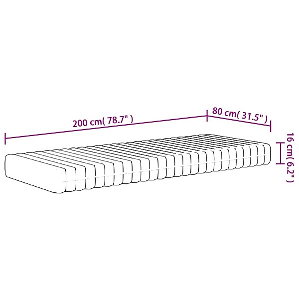 putu matracis, Medium Soft, 80x200 cm