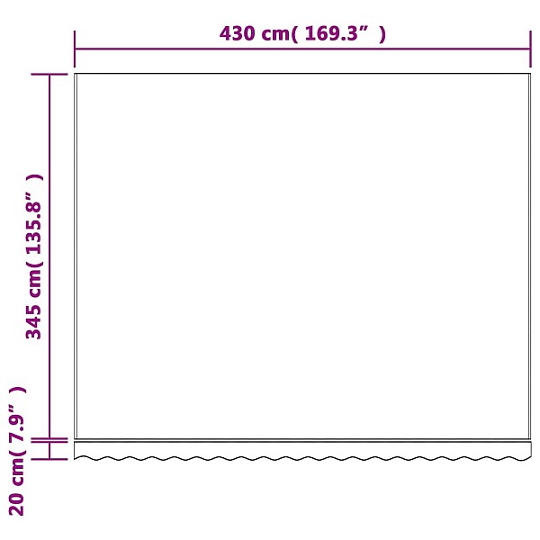 nojumes maiņas jumts, sarkanas un baltas svītras, 4,5x3,5 m