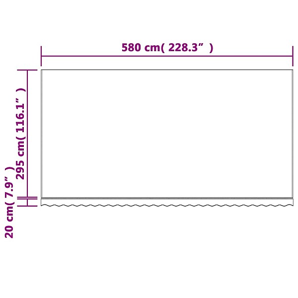 nojumes maiņas jumts, daudzkrāsainas svītras, 6x3 m