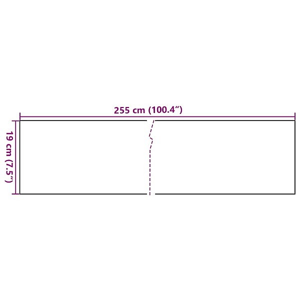 balkona aizsegi, 10 gab., balts, 255x19 cm, PE rotangpalma