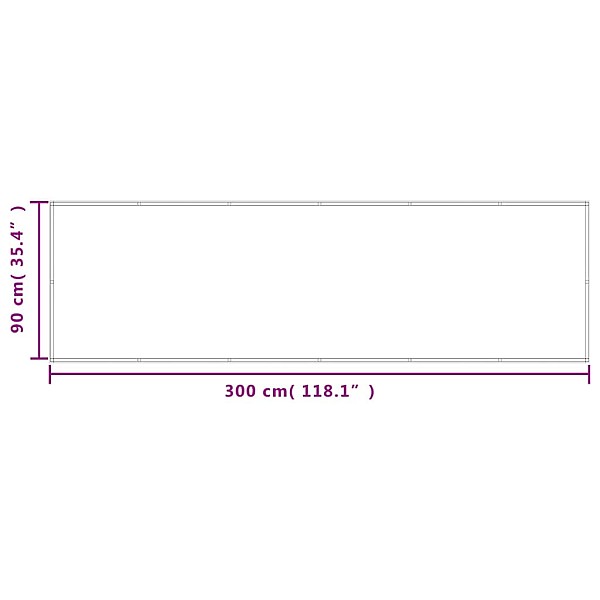 balkona aizslietnis, smilšu, 90x300 cm, 100% poliestera audums