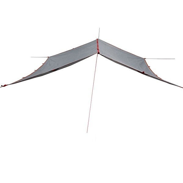 kempinga tents, pelēka, oranža, 360x294 cm, ūdensizturīga