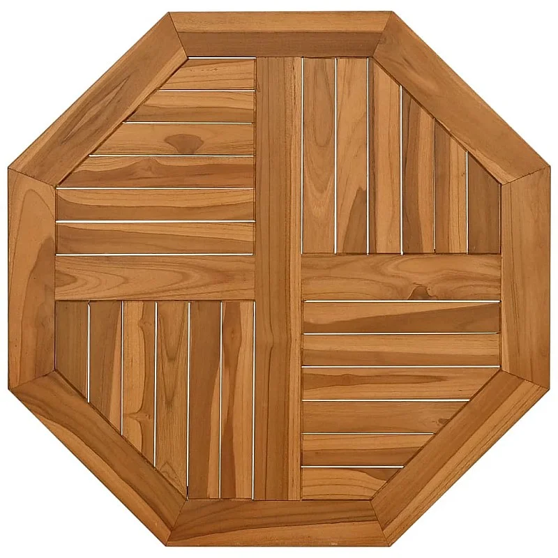 Stalviršis, 70x70x2,5cm, tikmedžio masyvas, aštuonkampis