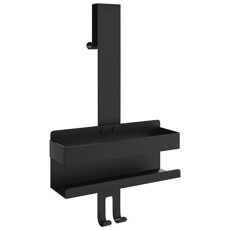 Pakabinama dušo lentyna, matinė juoda, poliruotas 304 plienas Pakabinama dušo lentyna, matinė juoda, poliruotas 304 plienas