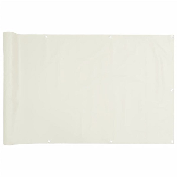 balkona aizslietnis, PVC, 700x75 cm, balts