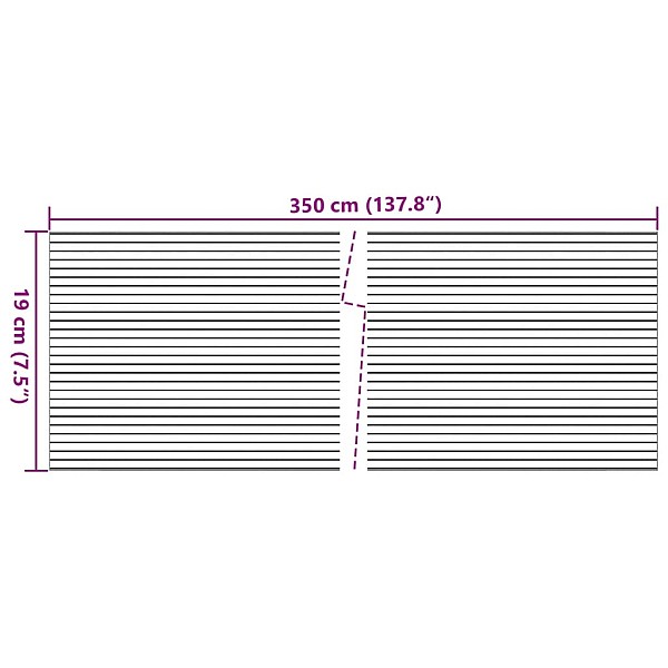 dārza aizslietnis, PVC, 35x0,19 m, akmens imitācija, bēšs