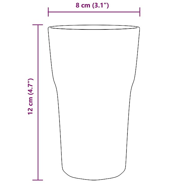 alus glāzes, 6 gab., 295 ml