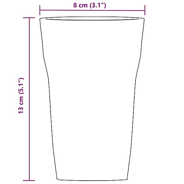 alus glāzes, 6 gab., 415 ml