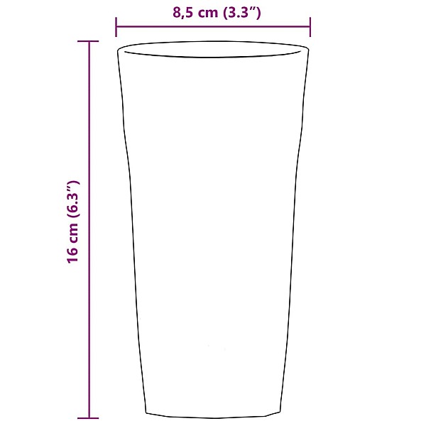 alus glāzes, 6 gab., 475 ml