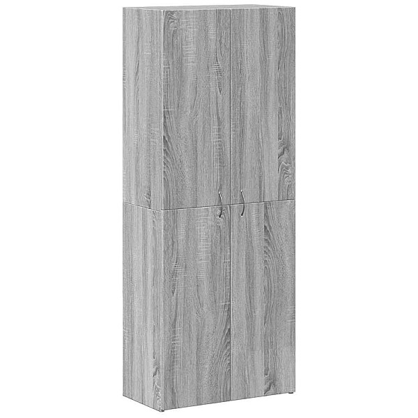 failu skapis pelēks Sonoma 60x32x153 cm Engineered Wood