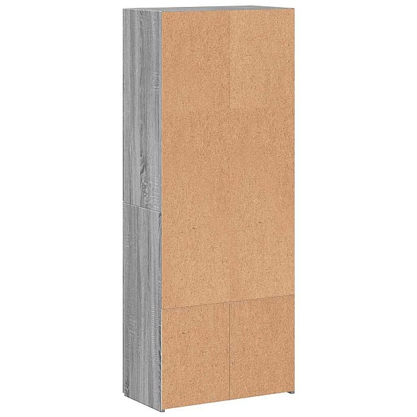 failu skapis pelēks Sonoma 60x32x153 cm Engineered Wood