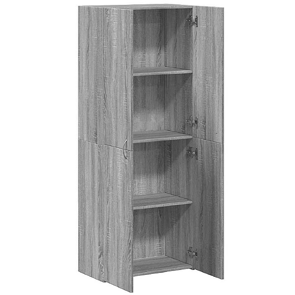 failu skapis pelēks Sonoma 60x32x153 cm Engineered Wood