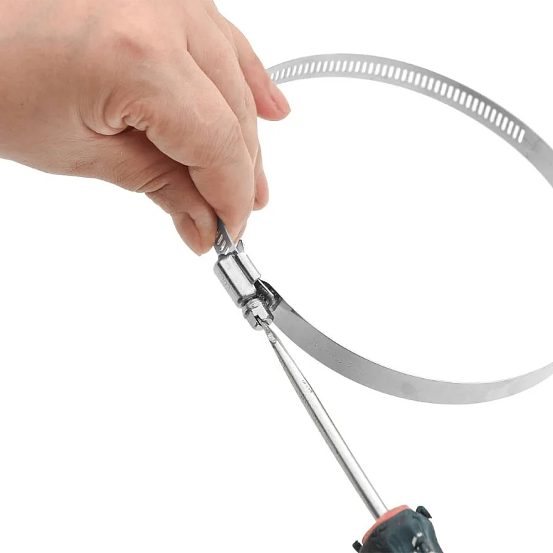 Žarnų spaustukai, 6vnt., 91-110mm, 304 nerūdijantis plienas Žarnų spaustukai, 6vnt., 91-110mm, 304 nerūdijantis plienas