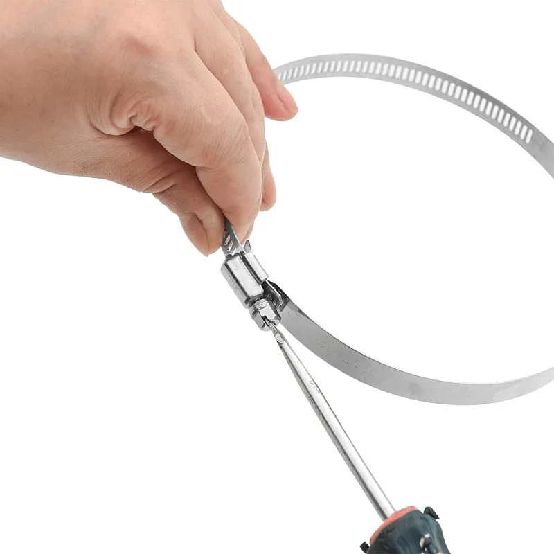 Žarnų spaustukai, 6vnt., 91-220mm, 304 nerūdijantis plienas Žarnų spaustukai, 6vnt., 91-220mm, 304 nerūdijantis plienas