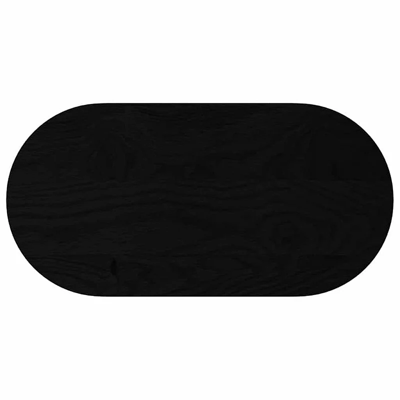 Stalviršis, tamsiai rudas, 80x40x2 cm, ąžuolo masyvas, ovalo Stalviršis, tamsiai rudas, 80x40x2 cm, ąžuolo masyvas, ovalo