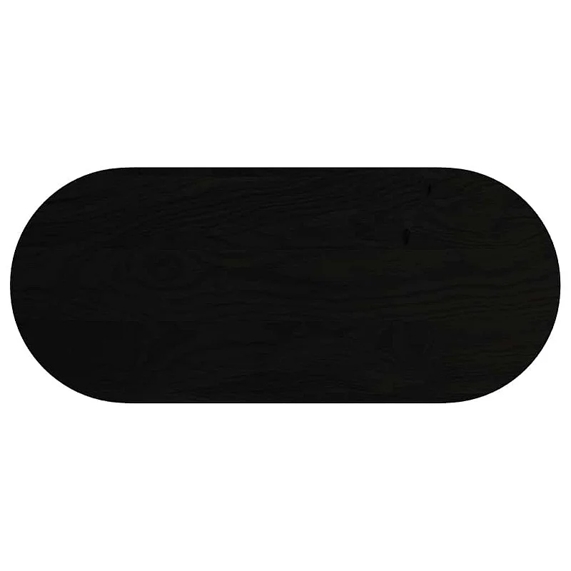 Stalviršis, tamsiai rudas, 140x60x2 cm, ąžuolo masyvas, ovalo Stalviršis, tamsiai rudas, 140x60x2 cm, ąžuolo masyvas, ovalo