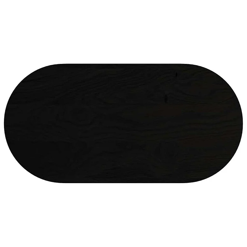 Stalviršis, tamsiai rudas, 100x50x4 cm, ąžuolo masyvas, ovalo Stalviršis, tamsiai rudas, 100x50x4 cm, ąžuolo masyvas, ovalo