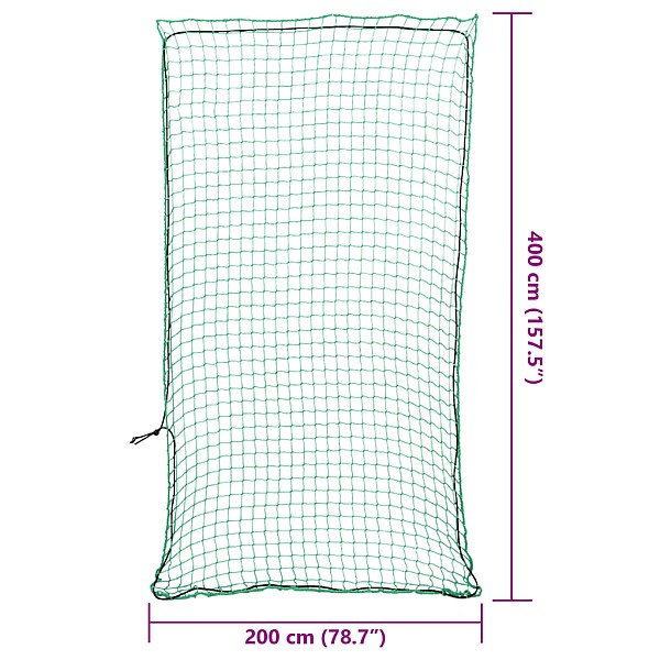 piekabes tīkls ar elastīgu auklu, zaļš, 4x2 m, polipropilēns