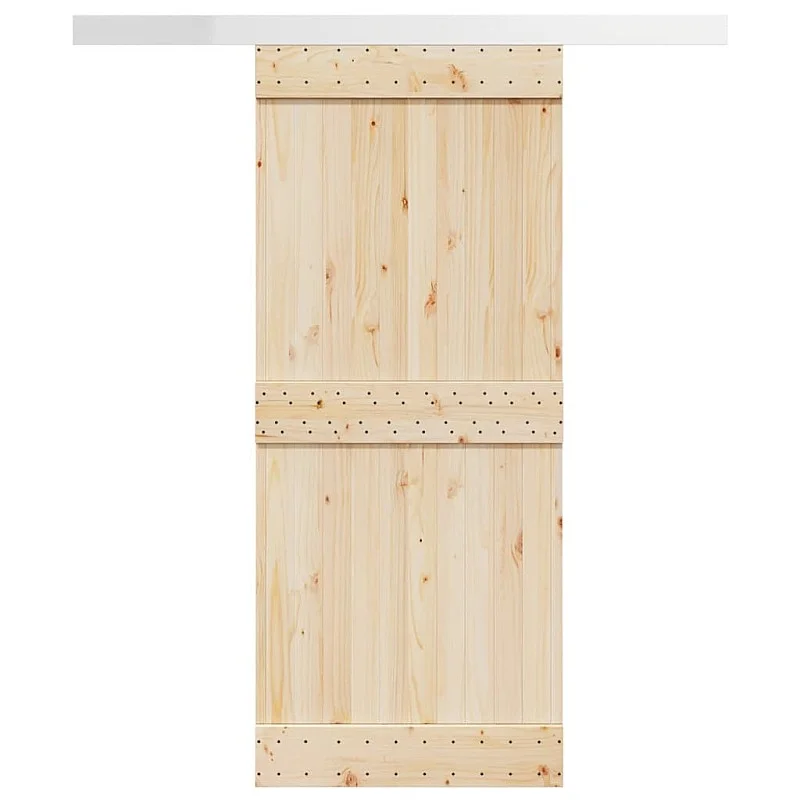 Stumdomų durų įrangos rinkinys, juodos sp., 183cm