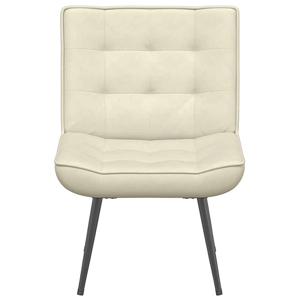 Relaxing Chair Cream 64x74x84 cm Velvet