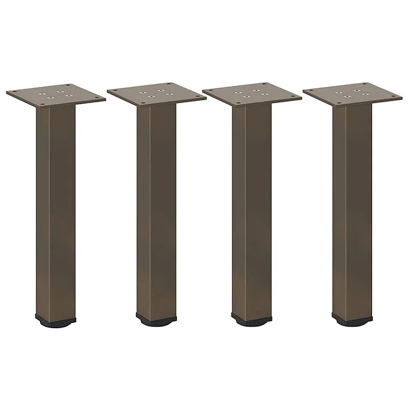 Kavos staliuko kojelės, 4vnt., natūralus plienas, 30-32cm Kavos staliuko kojelės, 4vnt., natūralus plienas, 30-32cm