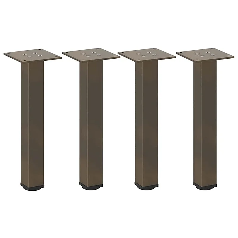 Kavos staliuko kojelės, 4vnt., natūralus plienas, 42-44cm Kavos staliuko kojelės, 4vnt., natūralus plienas, 42-44cm