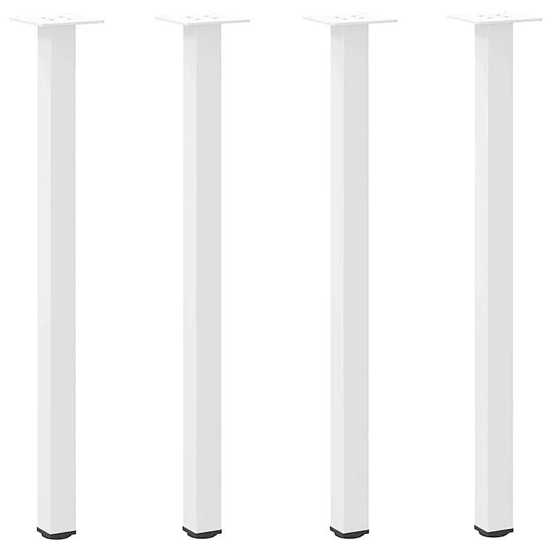 Kavos staliuko kojelės, 4 vnt., balta, 72-74cm, plienas Kavos staliuko kojelės, 4 vnt., balta, 72-74cm, plienas
