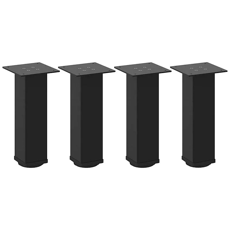 Kavos staliuko kojelės, 4 vnt., juoda, 30-32cm, plienas Kavos staliuko kojelės, 4 vnt., juoda, 30-32cm, plienas