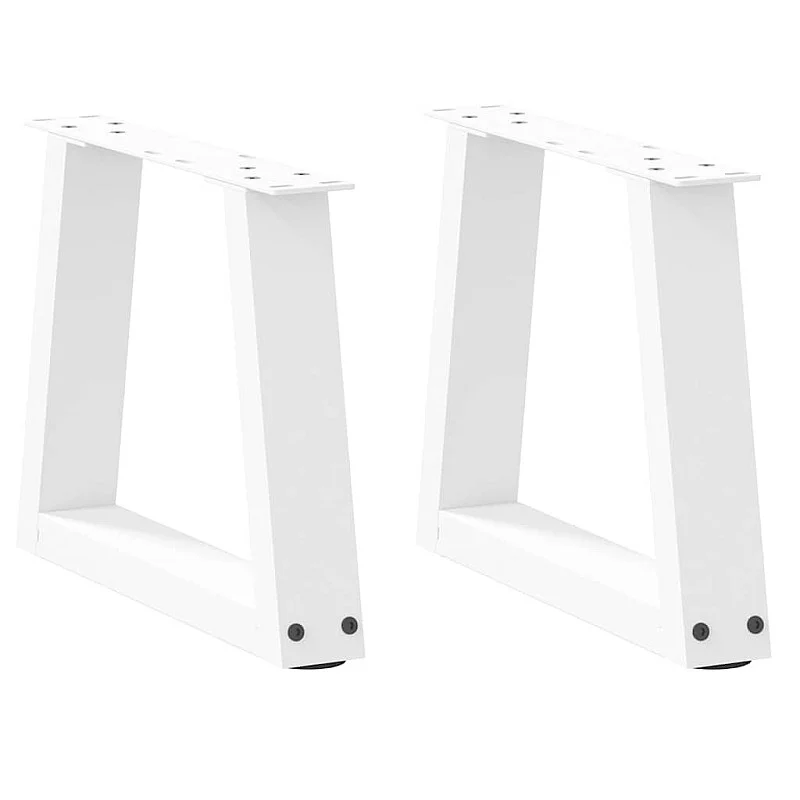 Valgomojo stalo kojos V formos 2 vnt Baltos 40x(30-31,3) cm