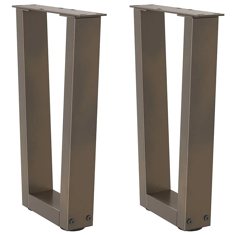 Valgomojo stalo kojos V formos 2 vnt Natūralus plienas