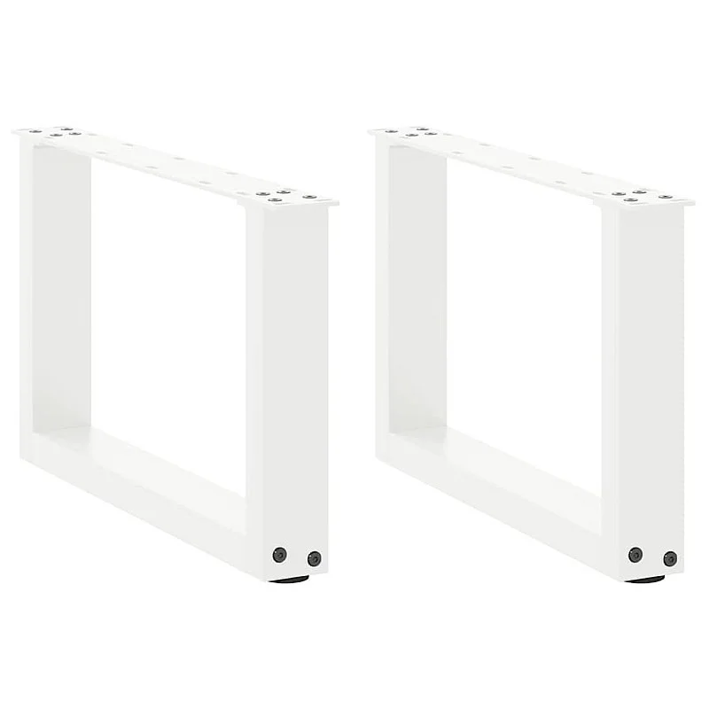 kavos staliuko kojos U formos 2 vnt Baltos 50x(30-31) cm