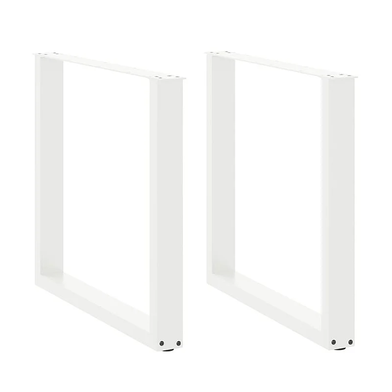 kafijas galdiņa kājas U-veida 2 gab balts 90x(72-73) cm tērauds