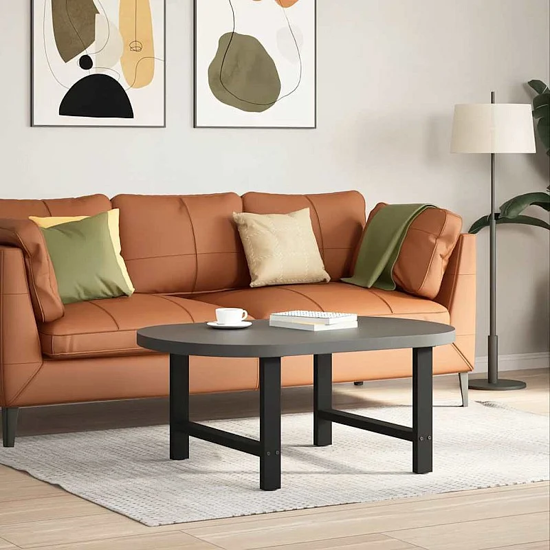 Kavos staliuko kojelės, juoda, 2 vnt., 70x(42-43)cm, plienas Kavos staliuko kojelės, juoda, 2 vnt., 70x(42-43)cm, plienas