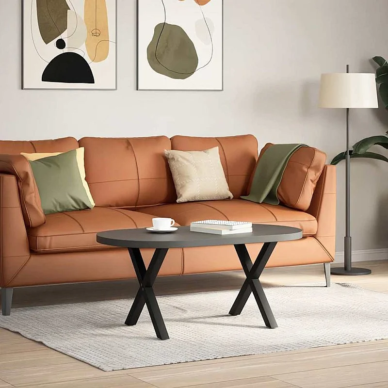 kavos staliuko kojelės X formos 2 vnt Juoda 60x(42-43) cm kavos staliuko kojelės X formos 2 vnt Juoda 60x(42-43) cm