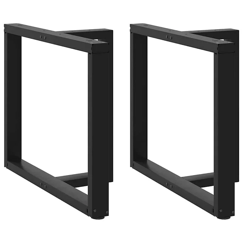 Ēdamistabas galda kājas T-veida 2 gab melns 90x35x(72-73) cm