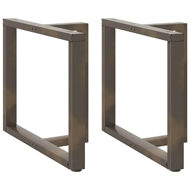 ēdamgalda kājas T-veida, 2 gab., 100x35x(72-73) cm, tērauds