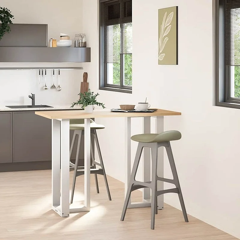 Bāra galda kājas T-veida 2 gab balts 40x35x(100-101) cm