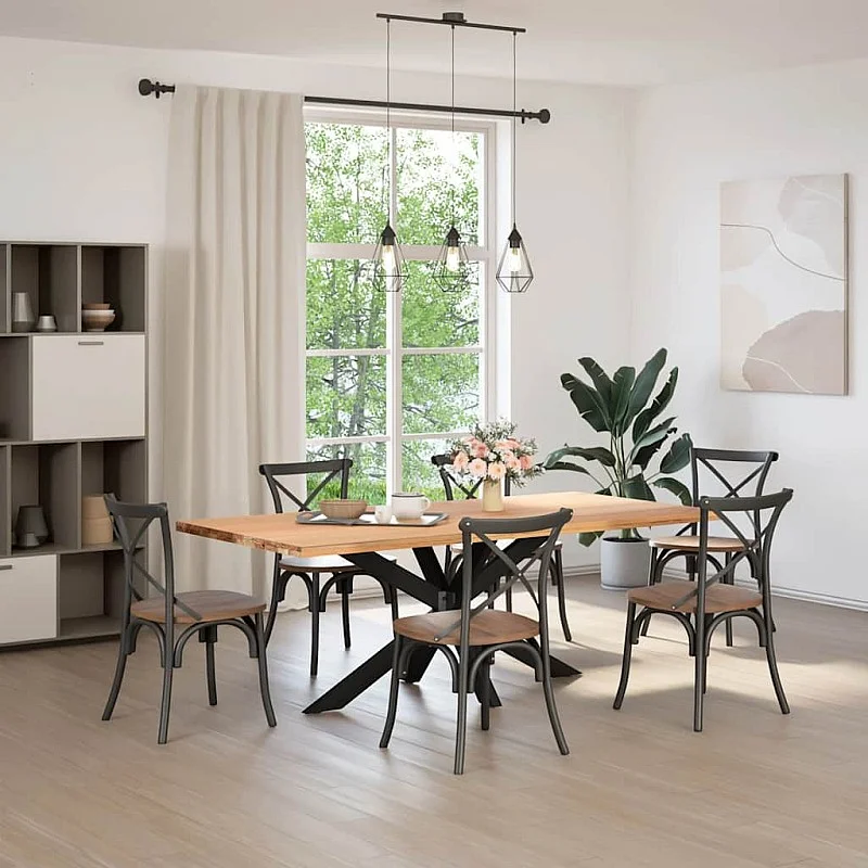 ēdamgalda kāja, zirnekļa forma, 150x78x(72-73) cm, tērauds