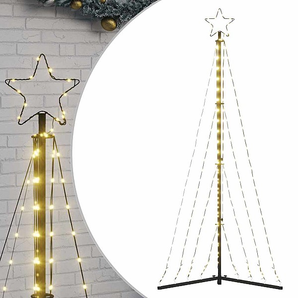 Ziemassvētku eglītes gaismiņas, 339 LED, silti baltas, 182 cm