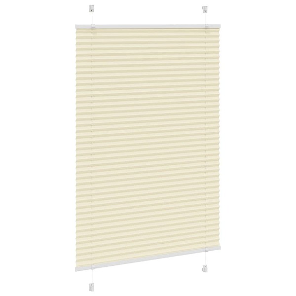 Pleated Blind Cream 85x100 cm Auduma platums 84,4 cm