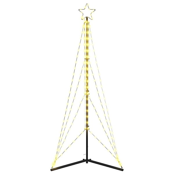 Ziemassvētku eglītes gaismiņas, 363 LED, silti baltas, 182 cm