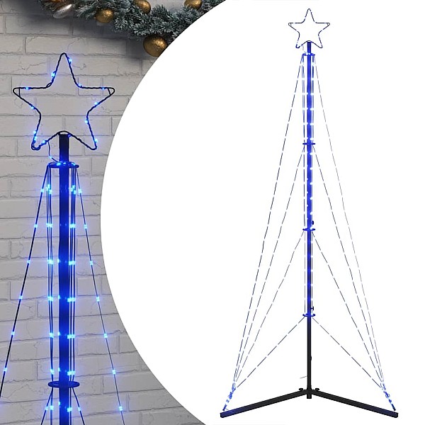 Ziemassvētku eglītes gaismiņas, 363 LED, zila, 180 cm