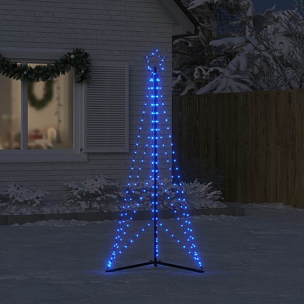 Ziemassvētku eglītes gaismiņas, 363 LED, zila, 180 cm