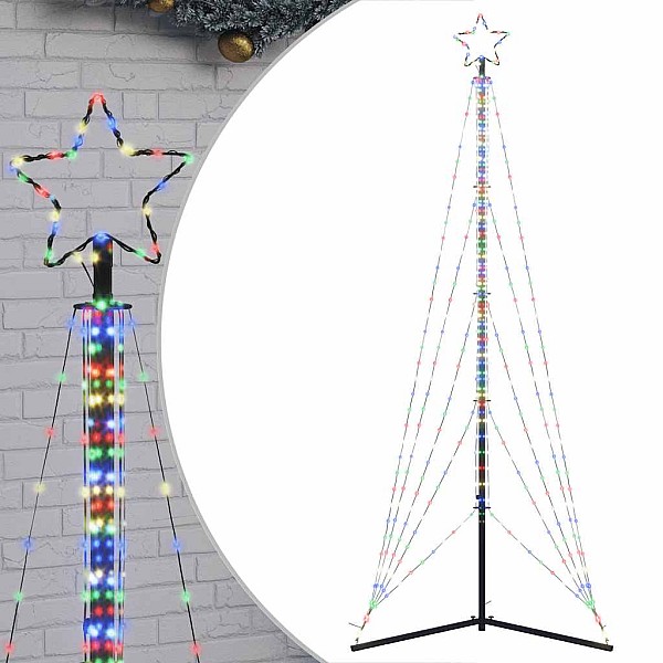 Ziemassvētku eglītes gaismiņas, 525 LED, krāsainas, 300 cm