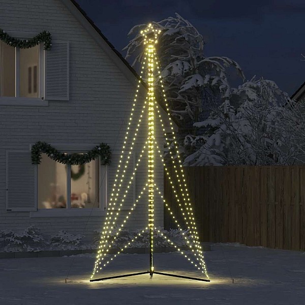 Ziemassvētku eglītes gaismiņas, 615 LED, silti baltas, 400 cm