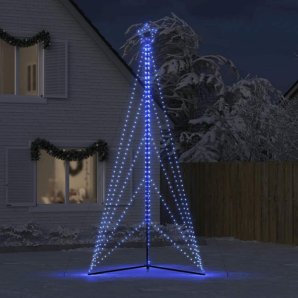 Ziemassvētku eglītes gaismiņas, 615 LED, zilas, 400 cm